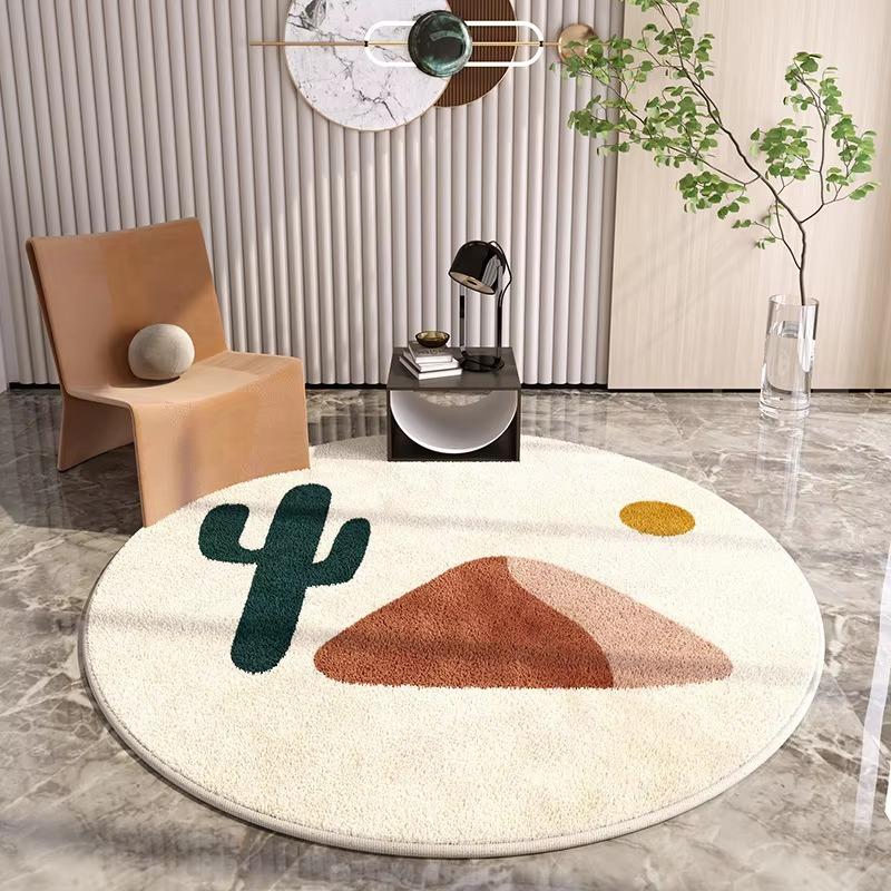 Modern Abstract Minimalist Rug Soft Cozy Non-Slip Machine Washable Carpet Simple Style for Office Study Living Room
