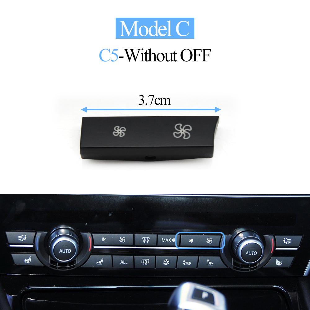 Air Conditioning Fan Wind Volume AC Control Switch Button Cap Cover For BMW 5GT 5 6 7 Series F01 F02 F06 F07 F10 F11 F12 F18