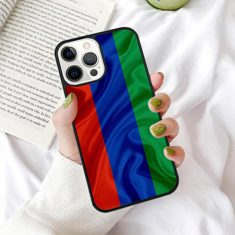 Чехол для телефона с флагом Дагестана для iPhone 17 Air 15 16 14 11 12 13 Pro MAX Plus защитный корпус coque