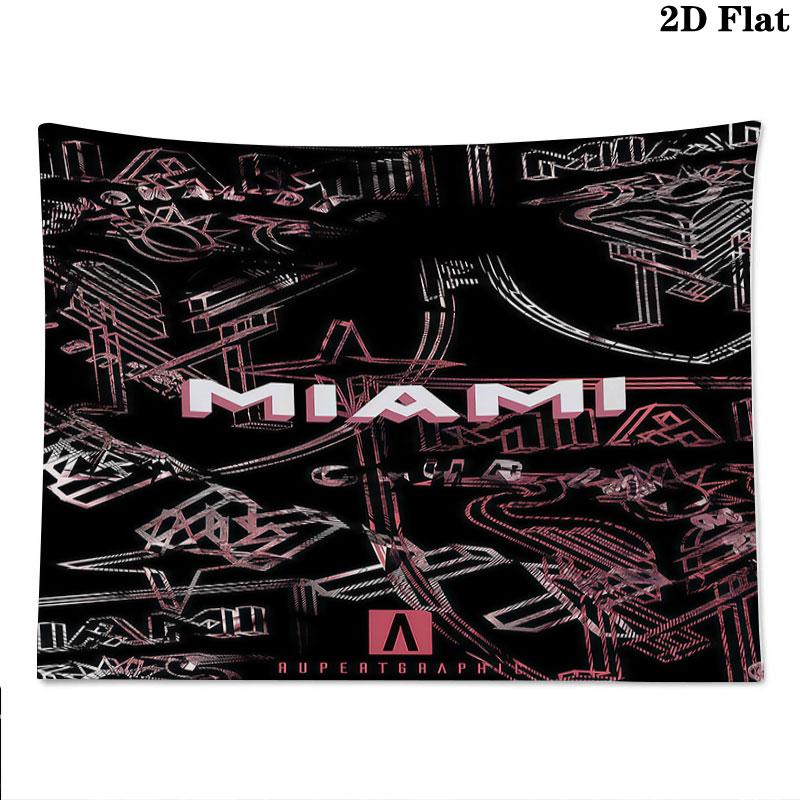 Inter Miami CF Wall Tapestry Aesthetic Wall Hanging Printed Fabric Blanket Decorative Tapestries for Bedroom Living Room Home Decor