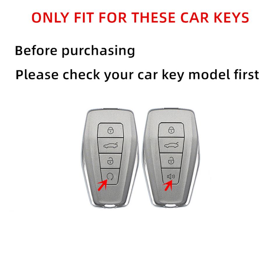 Leather Car Key Case Remote Cover Shell Holder Keyring Protector For Coolray Binray Preface Okavango Monjaro Emgrand Altas