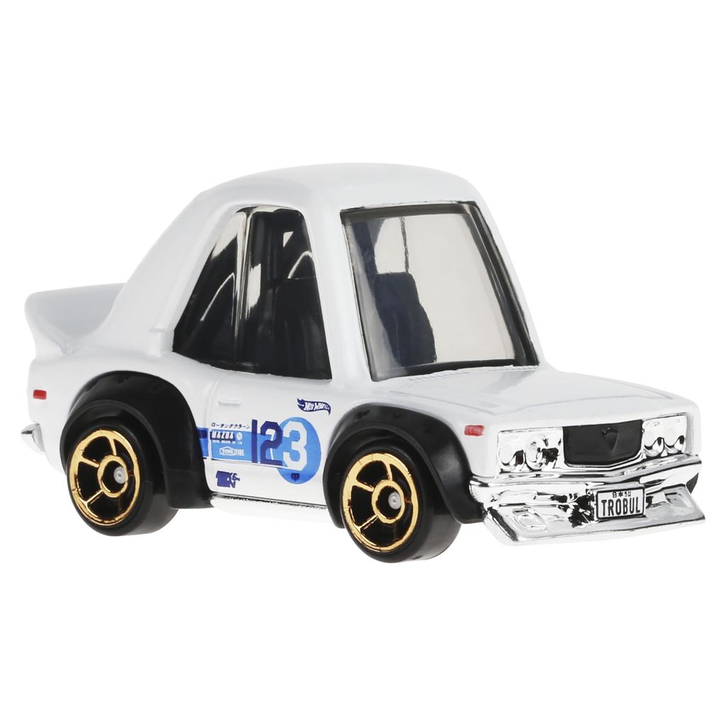 Hot Wheels Basic Car Mazda игрушечная мини-машинка для детей от 3 лет и старше, белая HXR23 RX-3