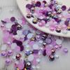 Полукруглые бусины с плоским дном AB Fantasy Color ABS Pearl High Gloss Round для самодельных украшений и дизайна ногтей