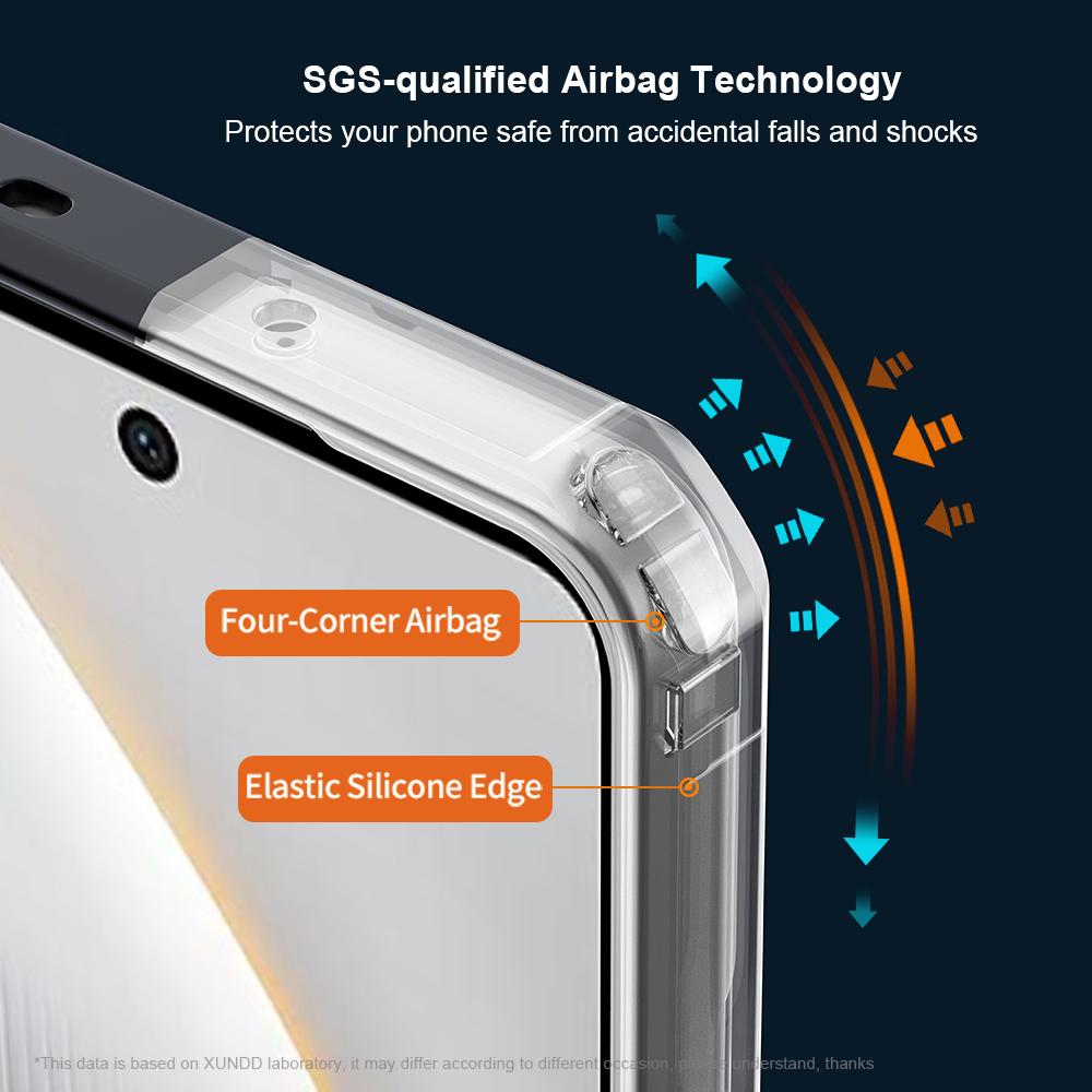 XUNDD Чехол для TECNO Pova 7 5G Противоударный ТПУ+Акрил Прозрачная задняя крышка для телефона