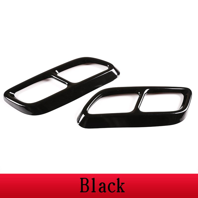 Для Cadillac CT5-21 нержавеющая сталь черный/серебристый автомобиль задняя выхлопная труба хвостовой глушитель выхлопной трубы нержавеющий автомобиль