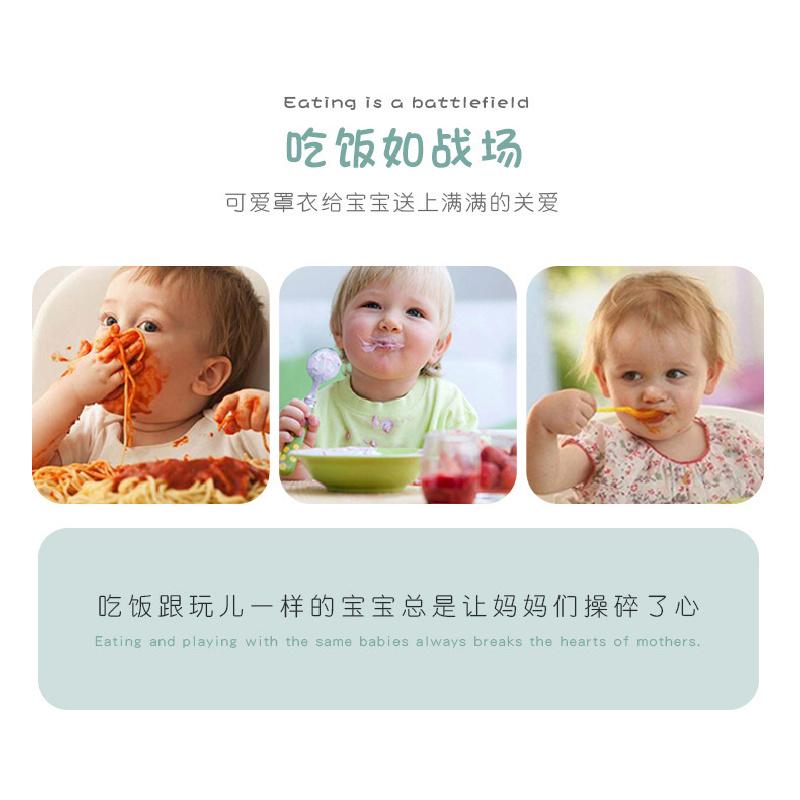 Waterproof Baby Long Sleeve Bib Apron Anti-dirty Toddler Eating Reverse Wear Smock Kids Feeding Coverall for Boys Girls Autumn Winter