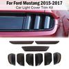9Pc Smoked Rear Taillight Fog Lamp Cover Trim Decor Kit for Ford Mustang 2015-17