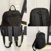 manukori A4 Large Capacity Lightweight and Popular Nylon Backpack for Casual Perfect for and Travel Women's Backpack, Use, Commuting, School, (Black)