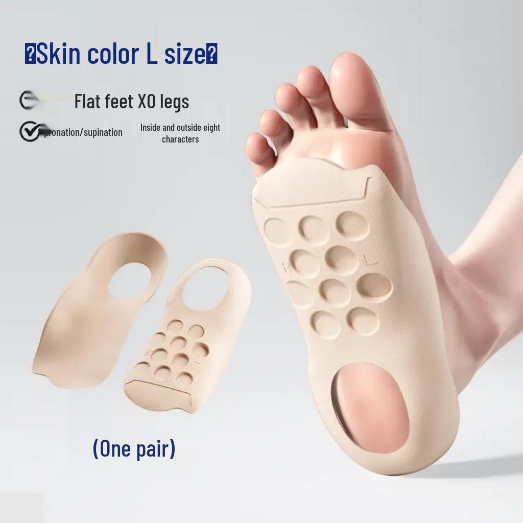 Стельки с поддержкой свода стопы для плоскостопия, пяточные подкладки и коррекция X-образных ног