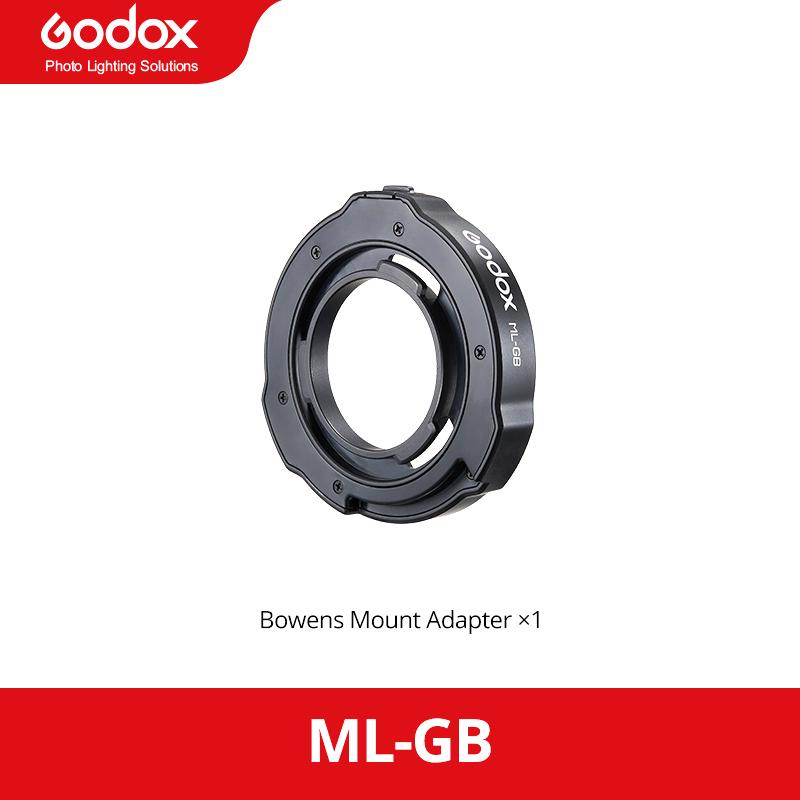 Godox ML80Bi ML150Bi Accessories - Zoom Reflector/Magnetic Barndoor & Diffusion Kit/NP-F Battery & V Mount Battery Adapter Plate