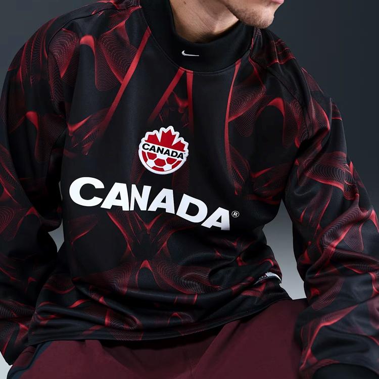 Nike Canada Goalkeeper Jersey 'Black Sport Red White' Men's IO0791-010