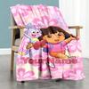 Dora Explorer Personalized Name Blanket Throw Personalized Blanket Soft Warm Cozy Throw For Bed Bedding Livingroom Office Chair