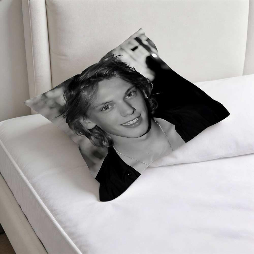 JJamie CCampbell BBower Fashion Square Pillow Case Durable Throw Pillow Cover for Sofa Couch Chair