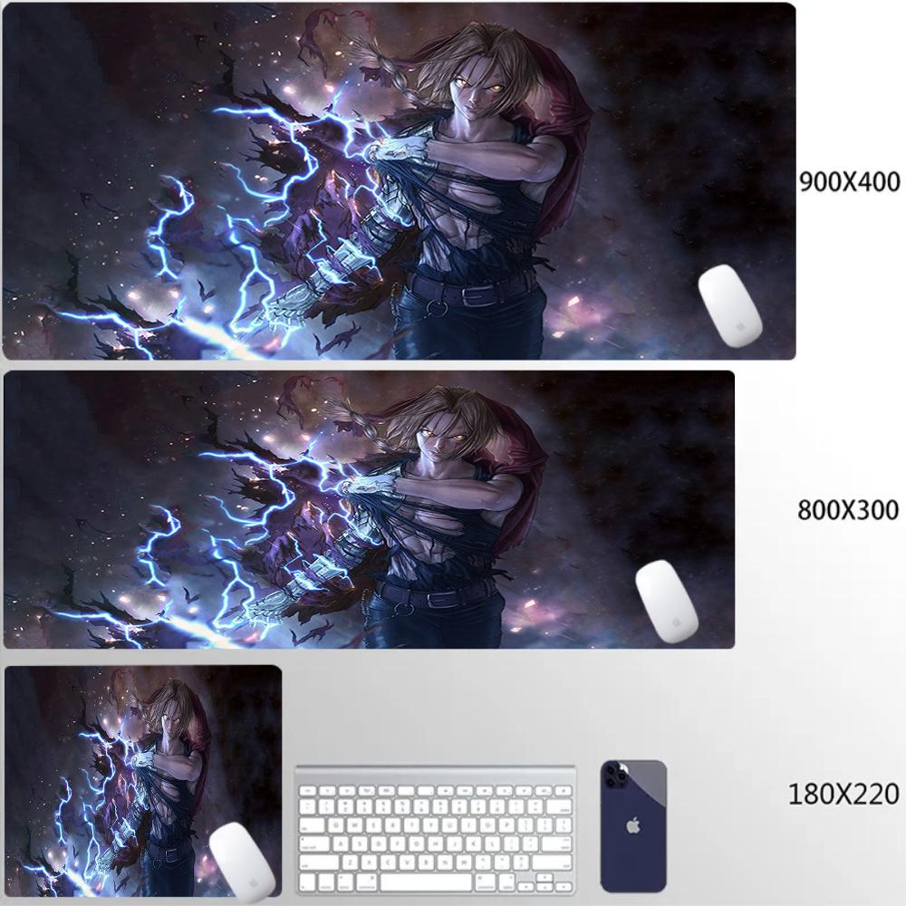 Fullmetal Alchemist Gaming Mouse Pad Large Pc Accessories Mousepad Hd Custom Home Keyboard Pads Office Gamer Cabinet Table Mat