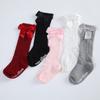 Kids Socks Baby Girls Stockings Knee High Long Socks Cute Bowknot Soft Cotton Socks 0-3Y