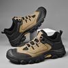 Men's Genuine Leather Hiking Boots Outdoor Casual Shoes