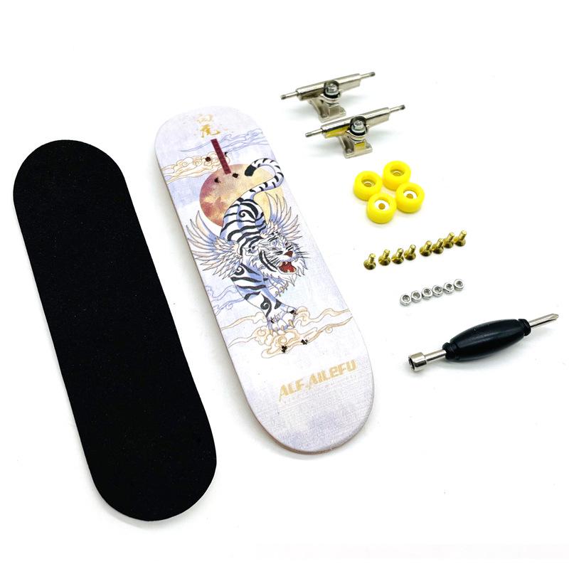 Maple Double Kick Finger Skateboard Toy for Teens & Children