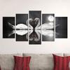 5 Pieces Swan Heart Swans Love Canvas Painting Animal Wall Art Posters and Prints for Living Room Bedroom Home Decor No Frame