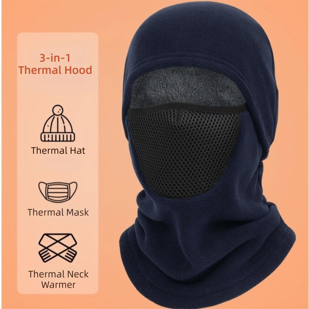 Windproof Balaclava Hat Thermal Full Face Mask Helmet Lining Ear Protection Hat Outdoor Activities
