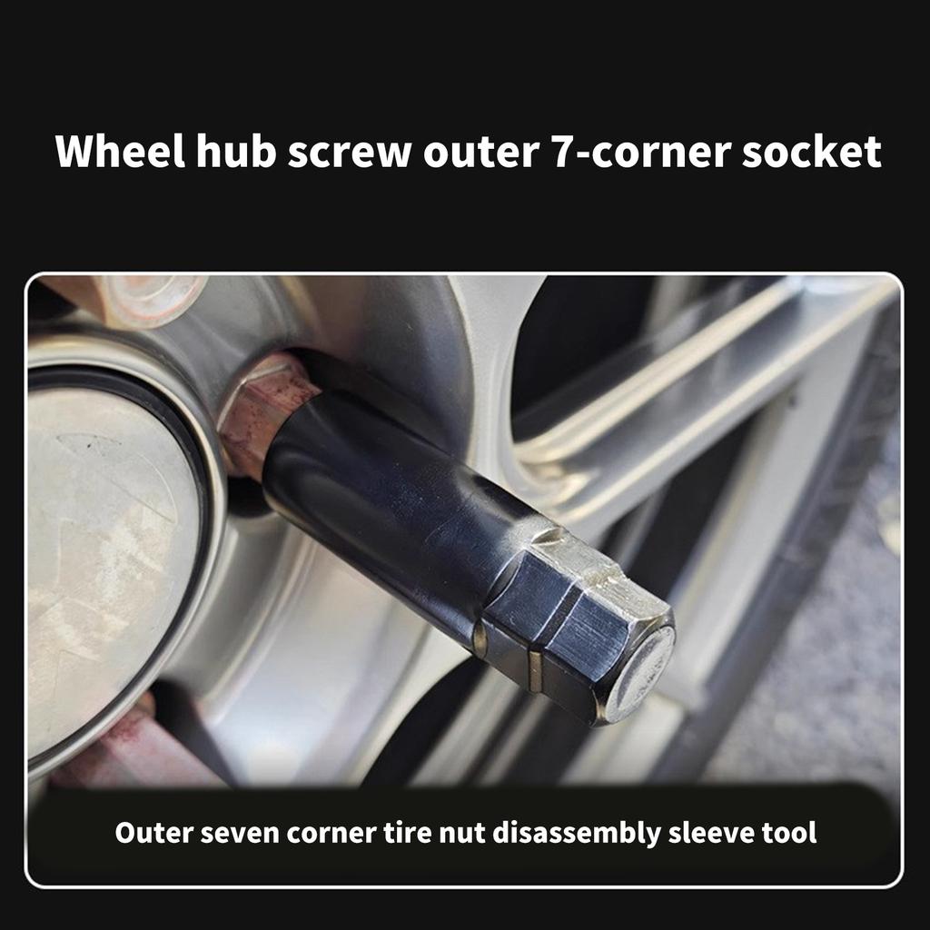 7-шлицевой привод для гайки, ключ-тюнер, инструмент, гнездо для снятия колесной гайки, 16,5 мм, замена, 7-точечный ключ для гаек-секреток колеса