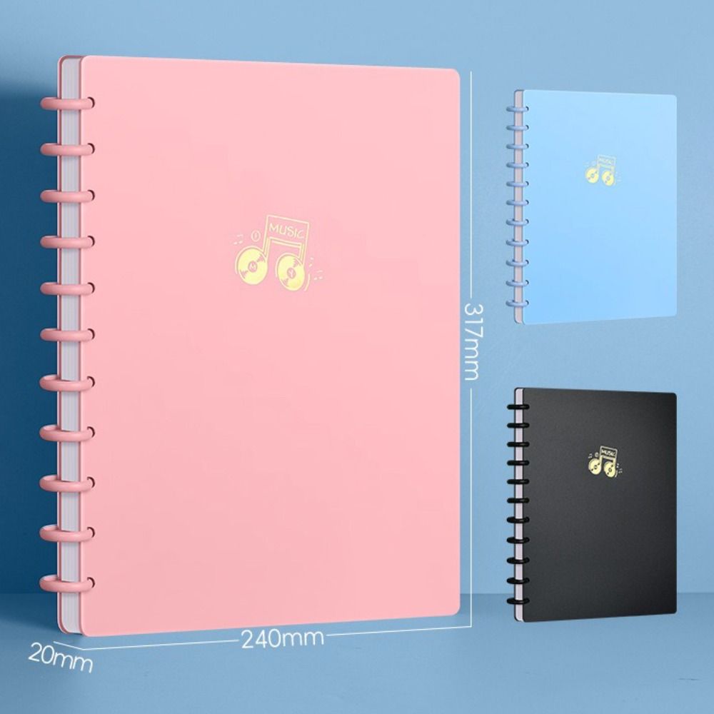 Прозрачная папка для нот формата А4, папка для фортепианных листов, креативный органайзер для хранения документов