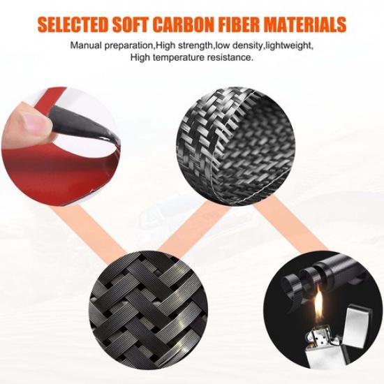 Наклейка накладка на внутреннюю ручку двери из углеродного волокна для Nissan Frontier 2009-2017