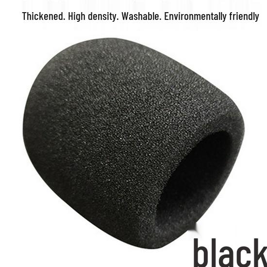 U-Shaped Thickened Microphone Sponge Cover: Reusable, Dustproof, Anti-Spray Protection for Stage, Home, and KTV Use.
