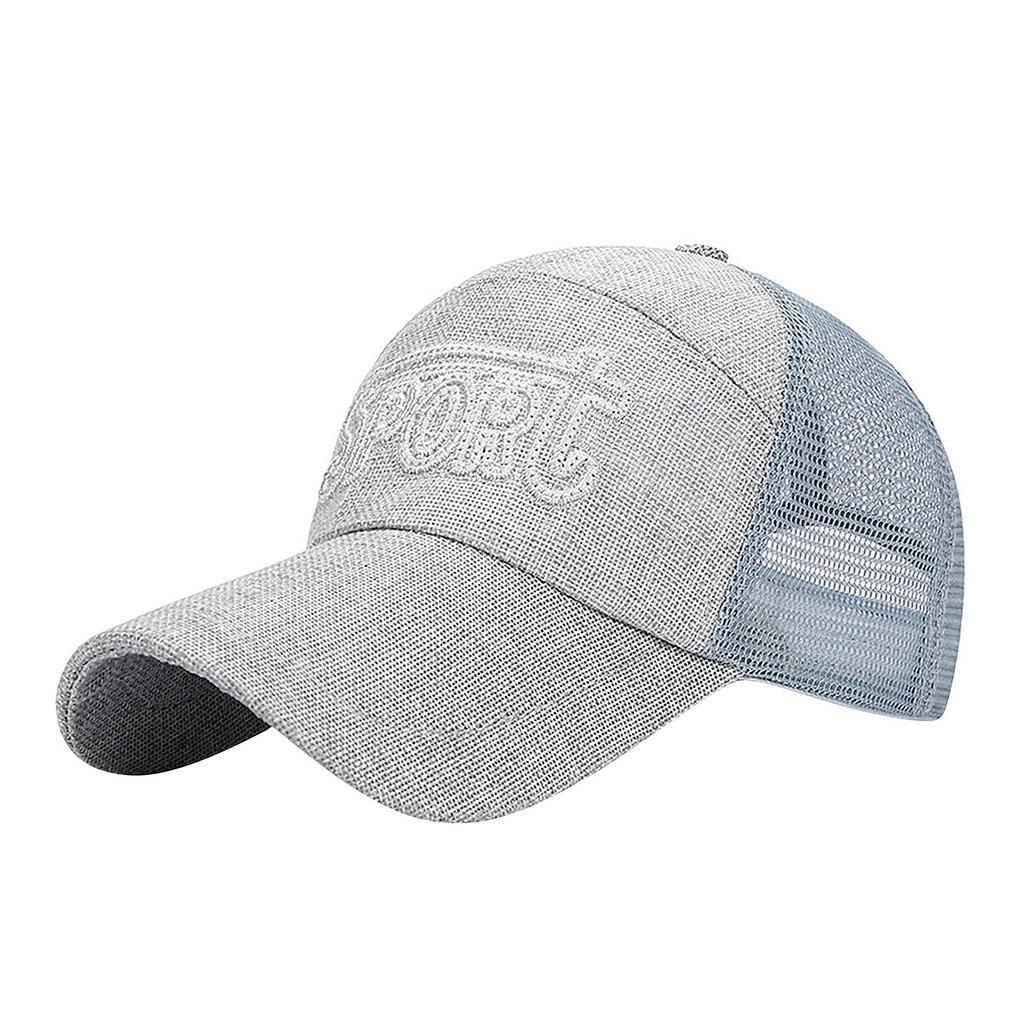Модная женская и мужская регулируемая сетчатая шляпа с вышивкой алфавита, бейсбольная кепка, кепка с оттенком
