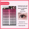 Eyelash Book: Adhesive-Free False Eyelashes - 10 Rows of Individual Upper & Lower Clusters for Beauty Makeup