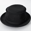 Reck Hatter Pork Pie Sweat Sizes All Black Men's Hat, Cotton, Available, Spring, Summer, Fall, Seasons, RH-322,