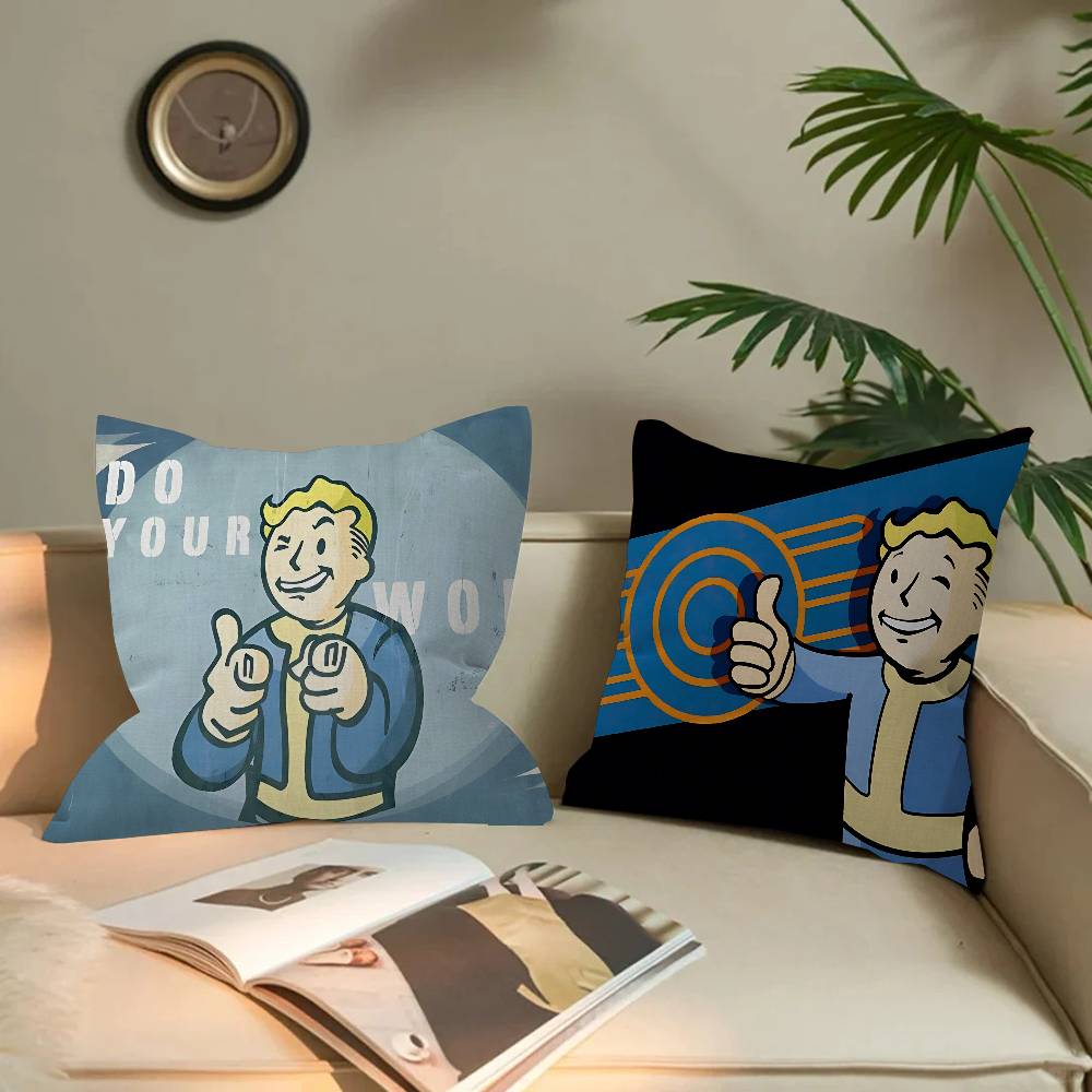 Game Vault Tec F-Fallout Cushion Cover Polyester Sofa Cushions Decorative Throw Pillows Home Decoration Pillowcover