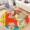 1pc Tom Jerry Office Round Area Rug, Under Office Chairs Bedroom Living Room Home Decor, Room Deco, Available in Various Sizes160