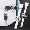 Durable Showcase Cabinet Sliding Glass Door Lock with Key 328 Window Lock