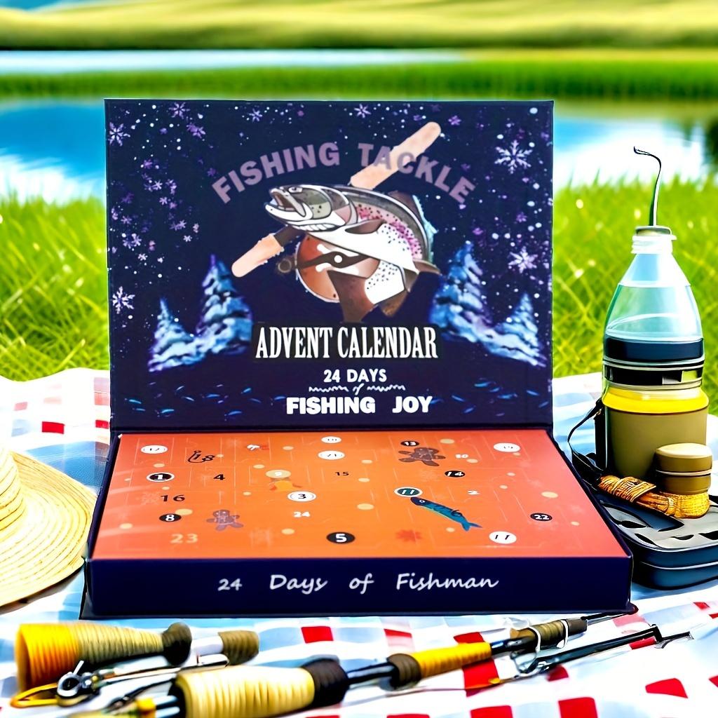 Набор рыболовных снастей «Рождественский отсчет 2024 года» — Адвент-календарь на 24 дня, блесна для морской и пресноводной рыбалки — резина — идеальный подарок для рыболовов