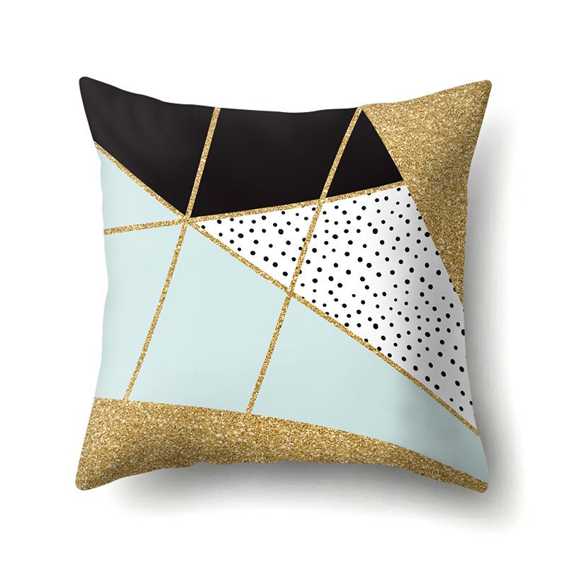 Ins Style Abstract Creative Polyester Pillow Case Car Decoration Home Printed Bedside Cushion Cover Pillow Case