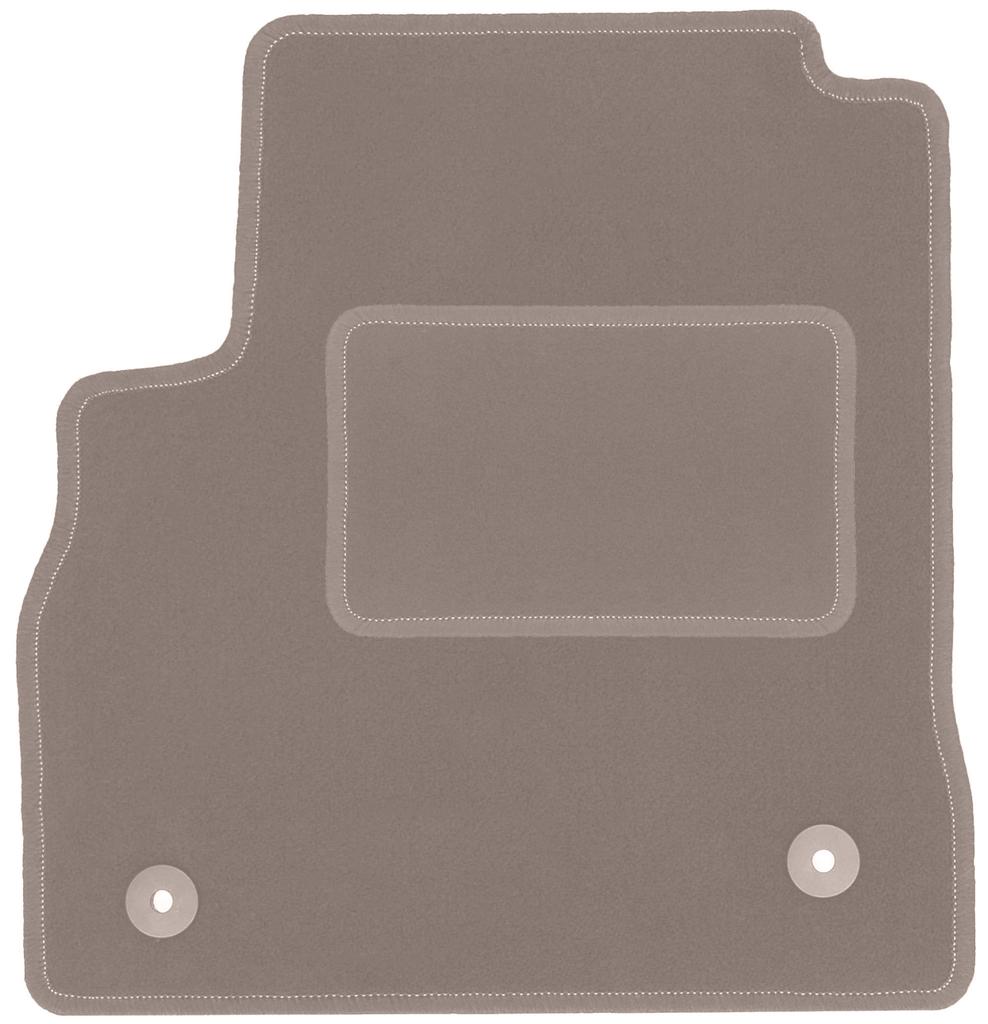 Beige driver's mat for: Opel Astra K sedan, hatchback, station wagon (2015-)