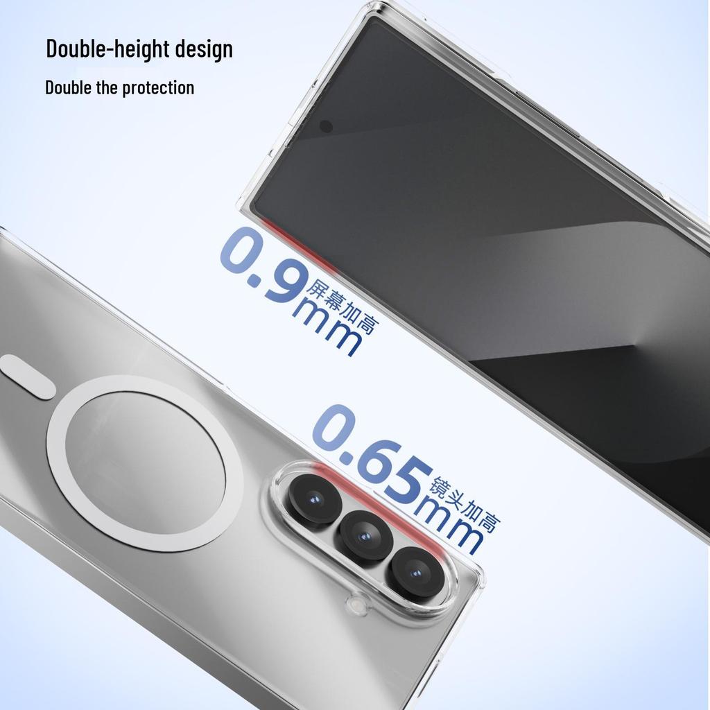 Прозрачный магнитный жесткий чехол для Samsung Z Fold7/6/4