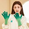 Gradient Color Touch Screen Mitten Cold-Proof Thicken Warm Gloves Winter Knitted Gloves  Riding