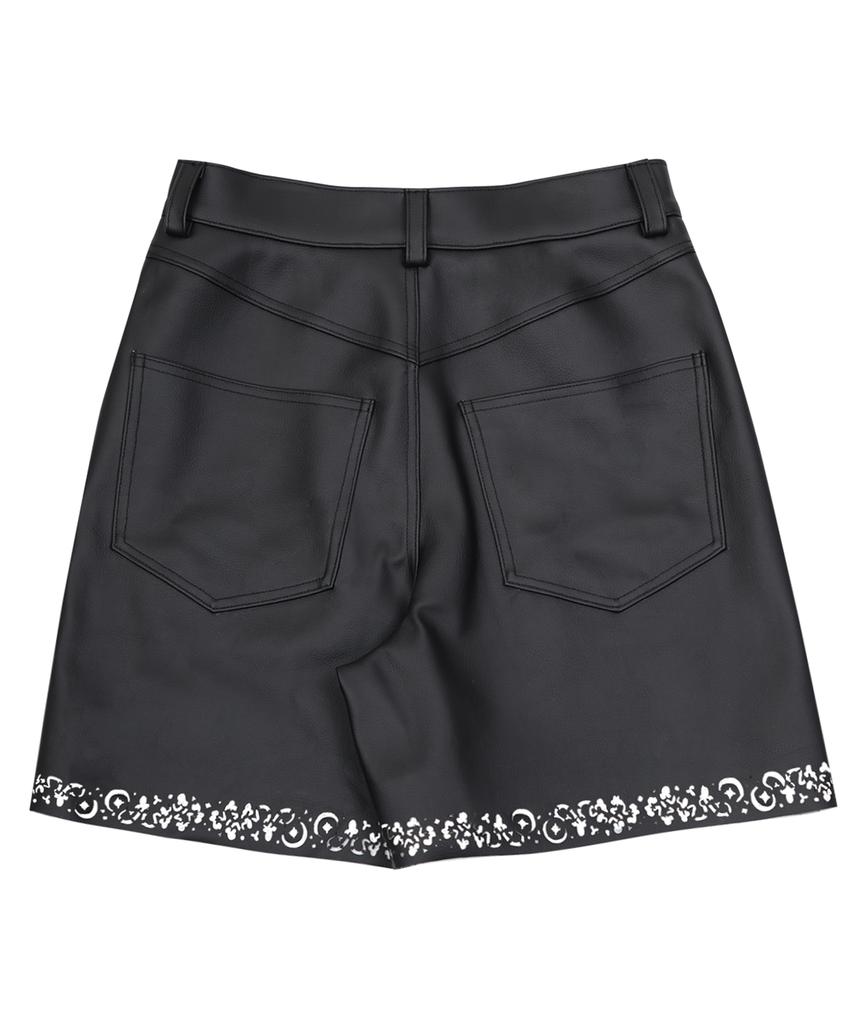 Ogi Faux Leather Shorts