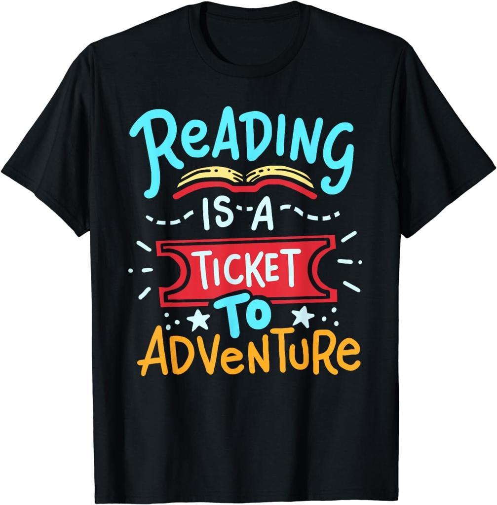 Reading Adventure Library Student Teacher Book Unisex T-Shirt Mens Womens Tees Top