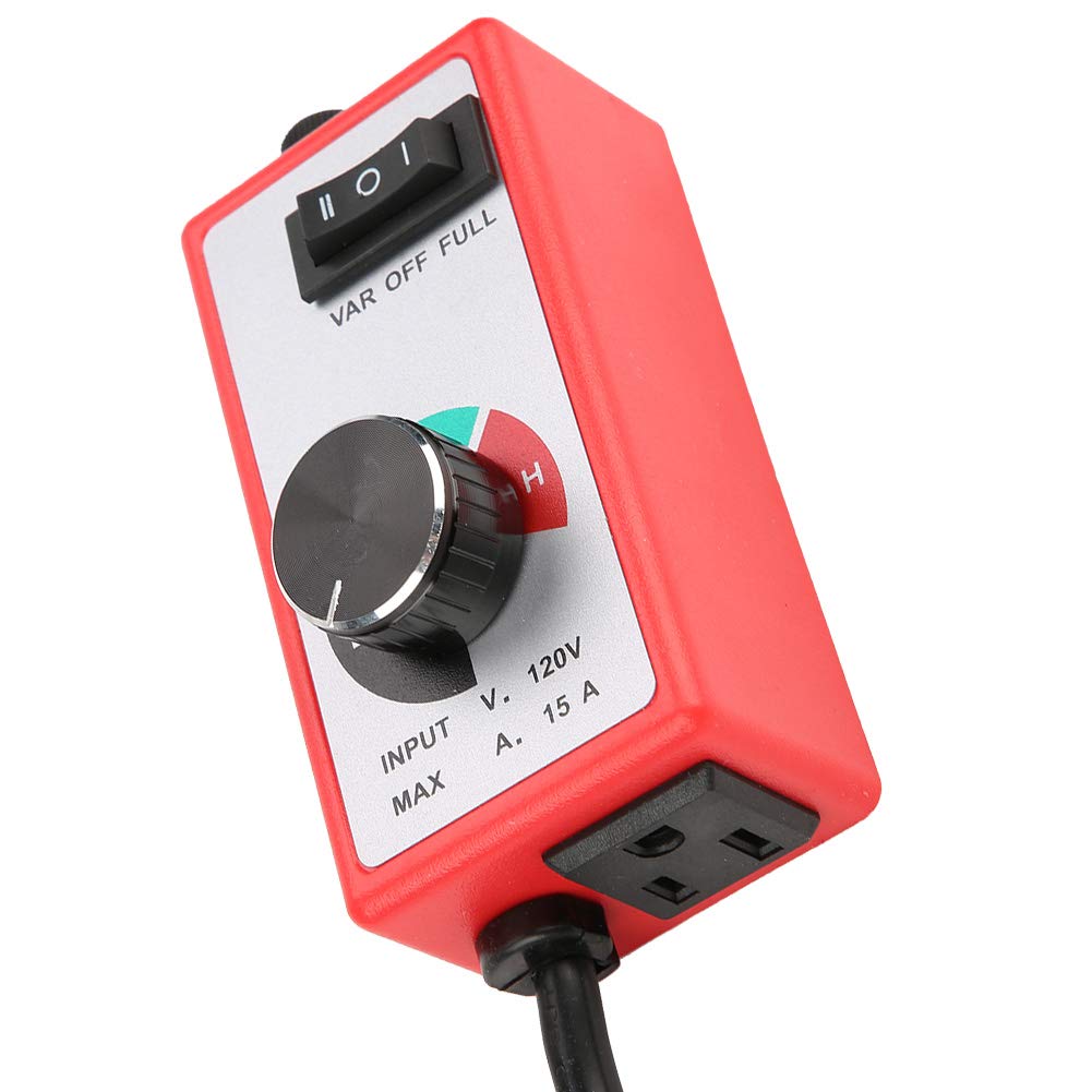 Red Plastic Router Speed 120V Variable Speed Controller for Power Electric Router Electric Motor Red Controller, Tools, Motors, Fans, Governor,