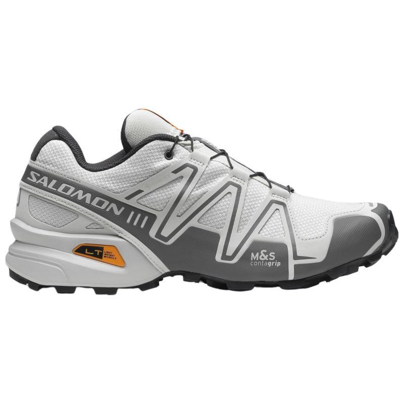 SALOMON Speedcross 3 Водонепроницаемые Низкие Повседневные Кроссовки для Трейлраннинга Марафона Бега Унисекс Бело-Серые Кроссовки 477318