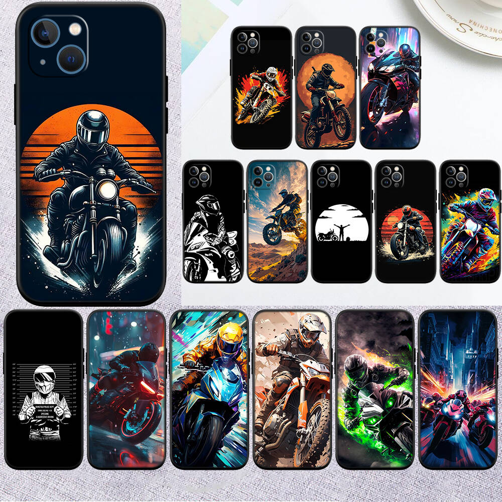 MH92 Чехол-накладка для телефона для мотоспорта для iPhone 7 8 11 12 13 14 15 16 17 16E XS Pro Max XR X SE Air