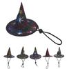 Шляпы для маленьких собак на Хэллоуин со стальным кольцом, милые модные шляпы для вечеринки на Хэллоуин для домашних животных среднего размера