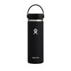 Wide Mouth 20oz Black Stainless Steel Water Insulated for Hot and Cold Drinks Japanese (591ml) Bottle, (Official Product)