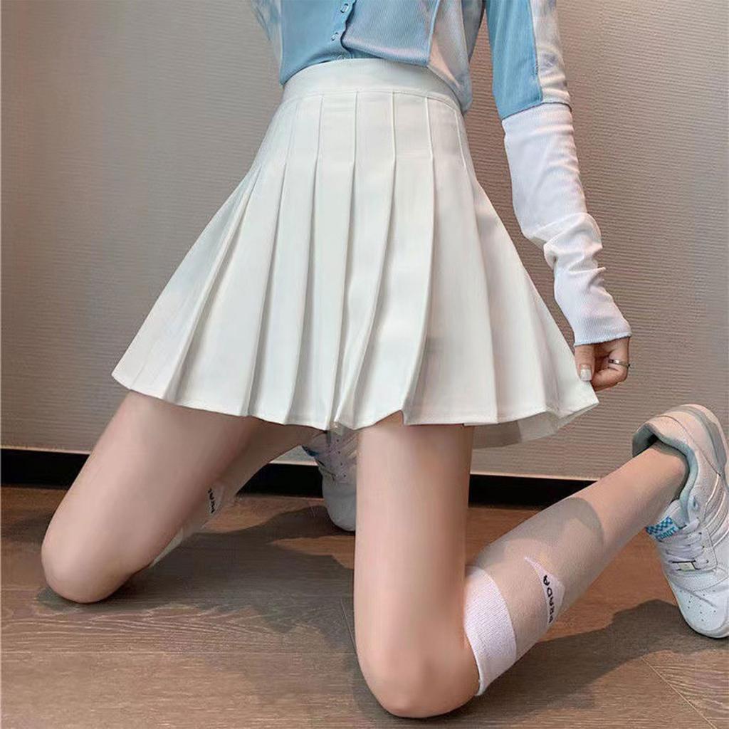 Женские спортивные эластичные плиссированные теннисные юбки для бега, йоги, внутренние шорты, эластичные спортивные шорты для гольфа