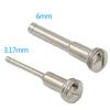 3.17/6MM Steel Mandrel Screw Shank Cut-off Wheel Dremel For Rotary Tool Electric Grinding Blade Connecting Rod Mandrels Cutting Disc Extension Bar
