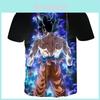 Изысканная 3D-печать Dragon Ball Z Веджета Гоку Супер Сайян Повседневная футболка Аниме Рубашки