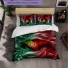 Португалия Футбольный Узор 3-х предметный Комплект Постельного Белья Мягкое Микрофибровое Пододеяльник с Наволочками для Спальни