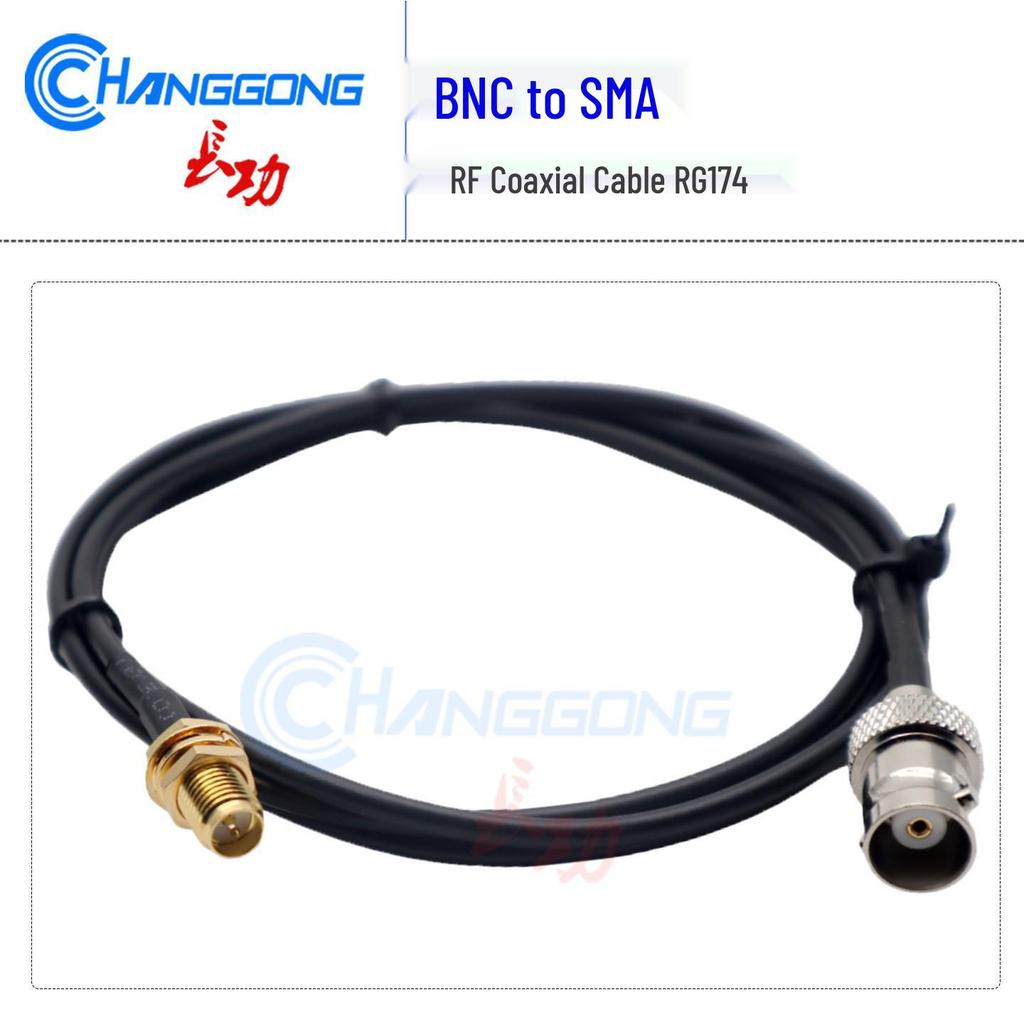 BNC Female to SMA-KY RP Female Adapter Cable - RG174 Extension